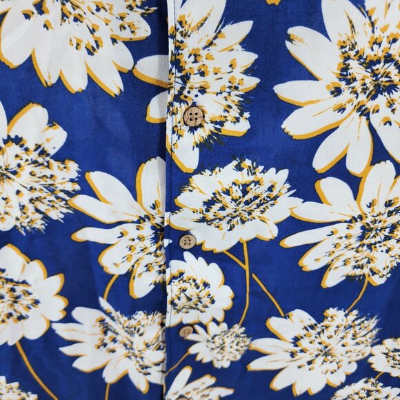 C&C California Mens Medium Short Sleeve Floral Button Up Shirt NEW - Picture 5 of 8